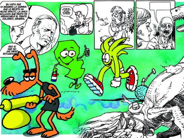 Creatividad une ficción y realidad en páginas de cómics nacionales