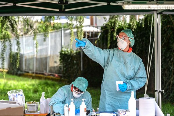 Exhaustos en los hospitales