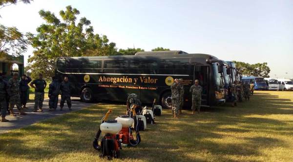 Buses de las Fuerzas Armadas ayudarán al transporte de pasajeros para evitar aglomeraciones - ADN Paraguayo