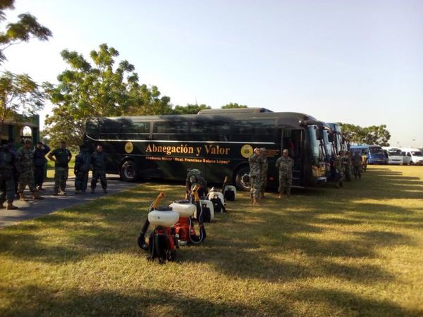 Vehículos de las FF AA se suman al transporte público desde este lunes