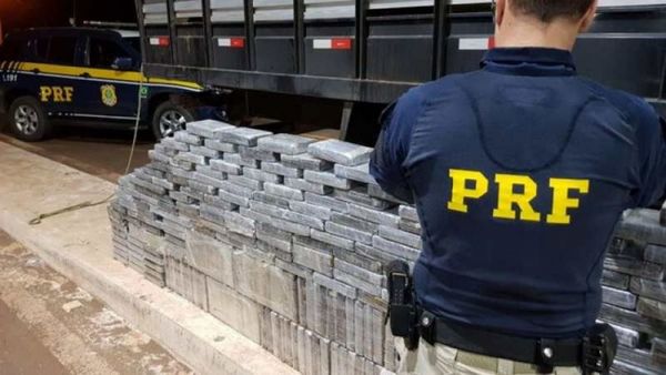 PRF incautó 460 kilos de cocaína sobre la BR 262