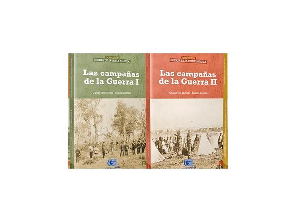 Una colección de libros sobre la Guerra de la Triple Alianza