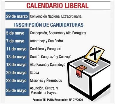 PLRA modifica su calendario electoral