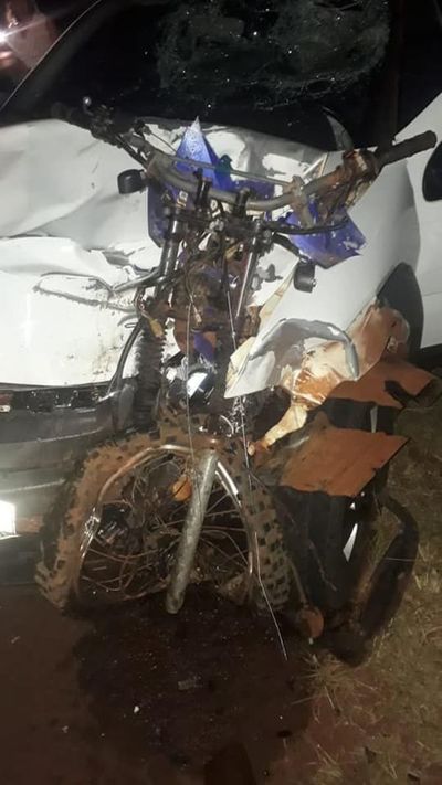Motociclista muere en violento choque - ABC en el Este - ABC Color
