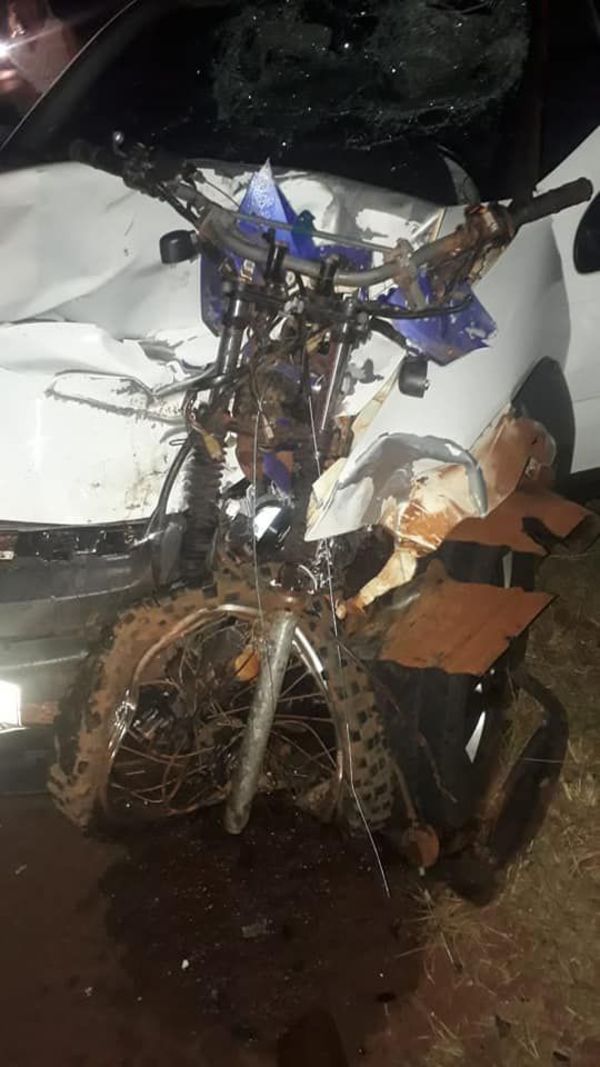 Motociclista muere en violento choque - ABC en el Este - ABC Color