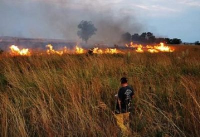 Quema de pastizales provoca accidente en Misiones