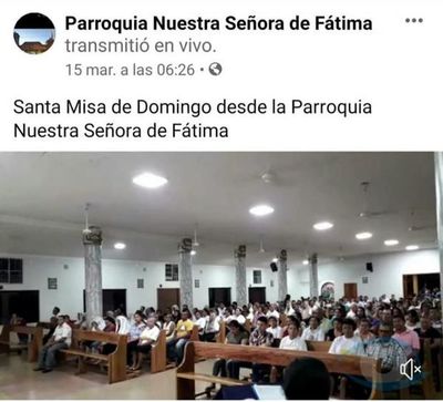 Inconciencia: Párroco hace caso omiso a medidas preventivas