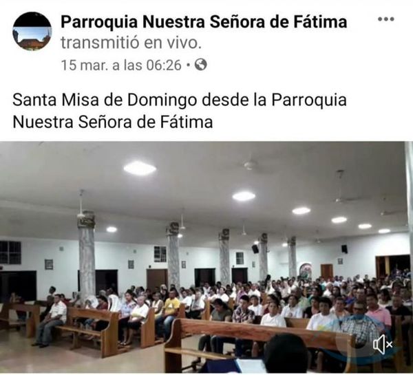 Inconciencia: Párroco hace caso omiso a medidas preventivas