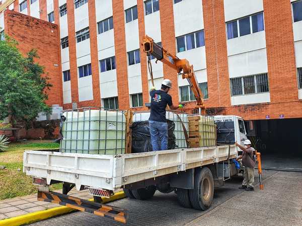 Petropar donó 2.100 litros de alcohol líquido al Hospital de Clínicas | .::Agencia IP::.