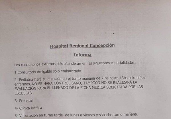 HOY / Medidas en el Hospital de Concepción