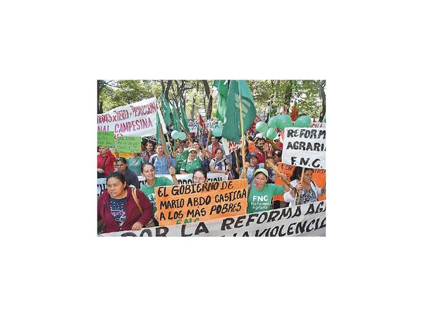 Postergan marcha campesina a causa de actual pandemia