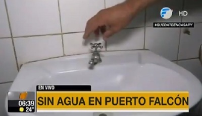 Denuncian falta de agua en ingreso fronterizo de Puerto Falcón