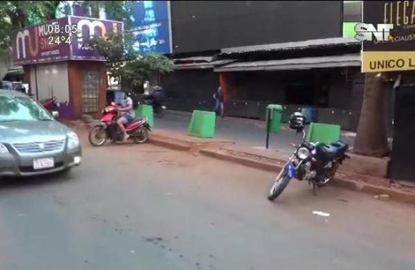 Nulo movimiento comercial en el centro de Ciudad del Este - SNT