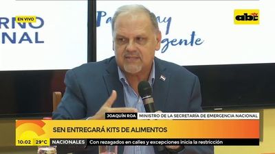 SEN entregará kits de alimentos - ABC Noticias - ABC Color
