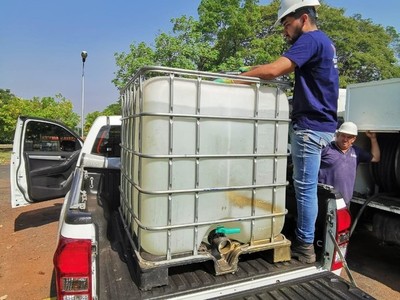 CSJ recibió 1.000 litros de alcohol de Petropar