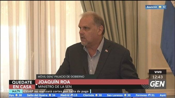 HOY / Ministro de la SEN, Joaquin Roa, sobre los kits de alimentos para trabajadores afectados por las medidas