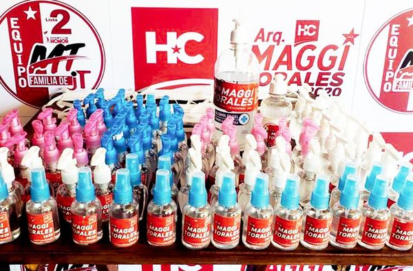 Continúa proselitismo con alcohol en gel - Política - ABC Color