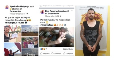 Quiso llamar la atención burlándose de la emergencia sanitaria y terminó preso