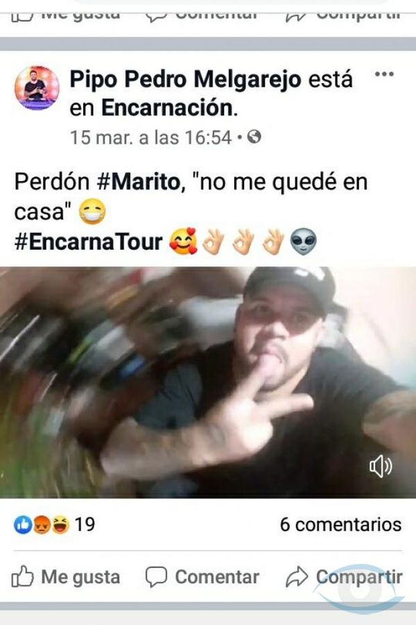 Desafió el decreto presidencial y fue preso por pelotudo