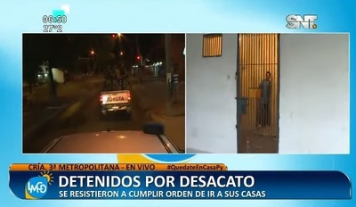 Dos hombres son detenidos por incumplir restricción
