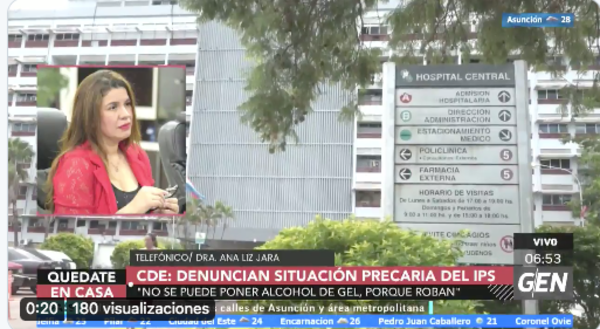 HOY / Precariedad en IPS de CDE: "No se puede poner alcohol en gel porque lo roban"