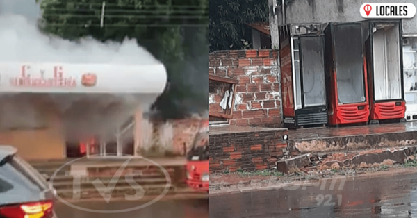En San Pedro del Paraná, incendio dejó con grandes pérdidas materiales a un local gastronómico