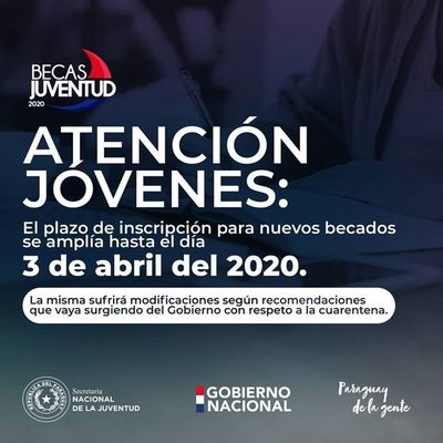 Becas Juventud 2020 se extiende inscripción | San Lorenzo Py