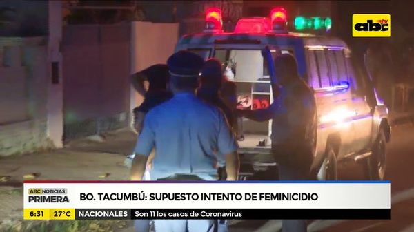 Barrio Tacumbú: Supuesto intento de feminicidio - ABC Noticias - ABC Color