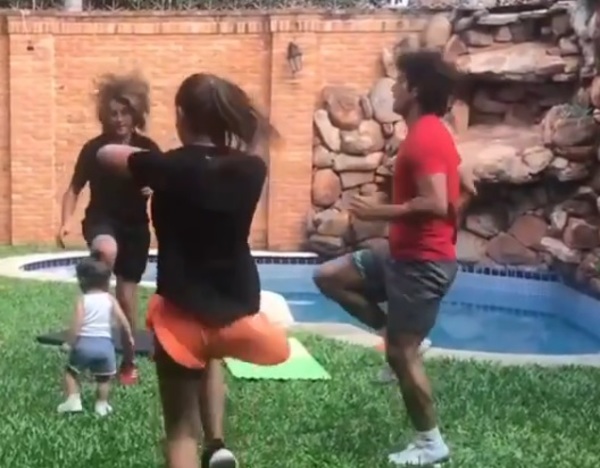 VIDEO: Haedo Valdez practica con toda su familia