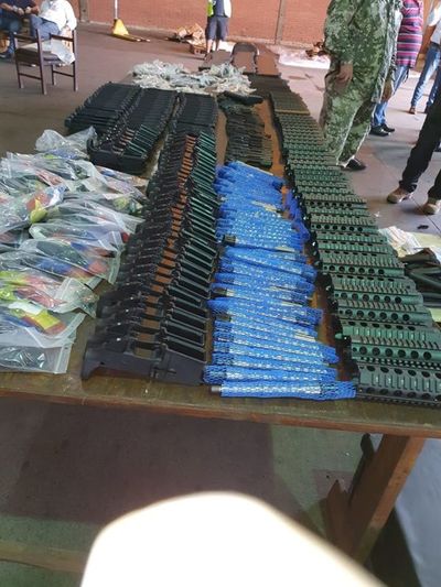 Incautan piezas de armas del aeropuerto Guaraní