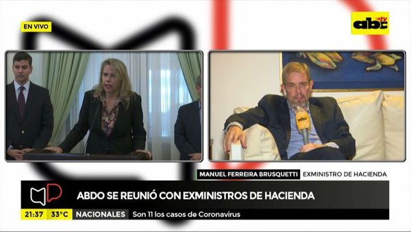Abdo se reunió con exministros de Hacienda - Mesa de Periodistas - ABC Color