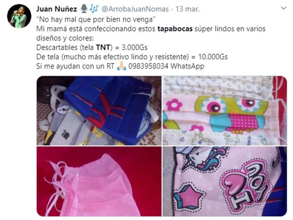 Ofertan tapabocas caseros, pero estos no sirven