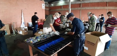 Incautan piezas de armas de guerra en el aeropuerto Guaraní » Ñanduti
