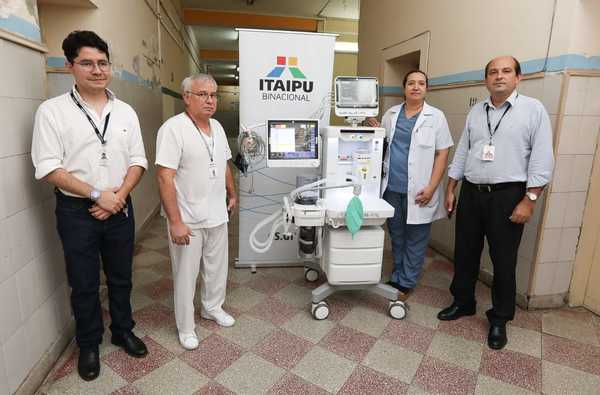 Itaipu dona moderna máquina de anestesia al Hospital del Trauma | .::Agencia IP::.