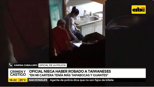 Oficial niega haber robado a taiwaneses - Crimen y castigo - ABC Color