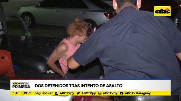 Dos detenidos tras intento de asalto - ABC Noticias - ABC Color
