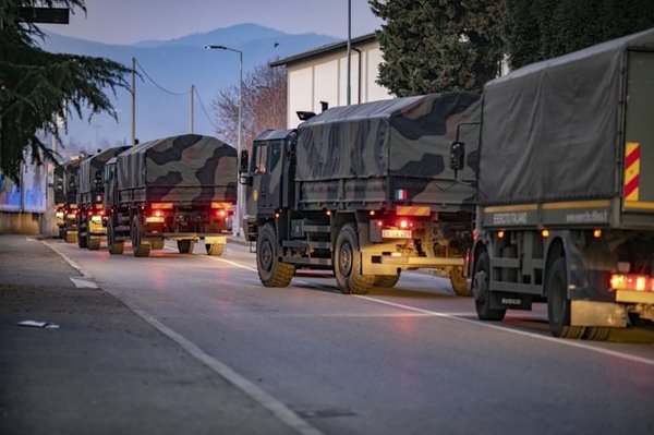 Coronavirus: El sistema funerario de Italia está saturado y el ejército transporta los cuerpos » Ñanduti