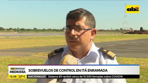 Sobrevuelos de control en Itá Enramada - ABC Noticias - ABC Color