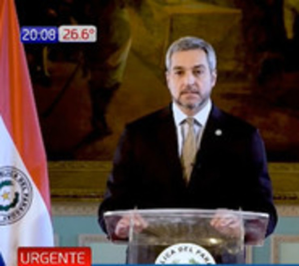 Presidente de la República ordena aislamiento total  - Paraguay.com