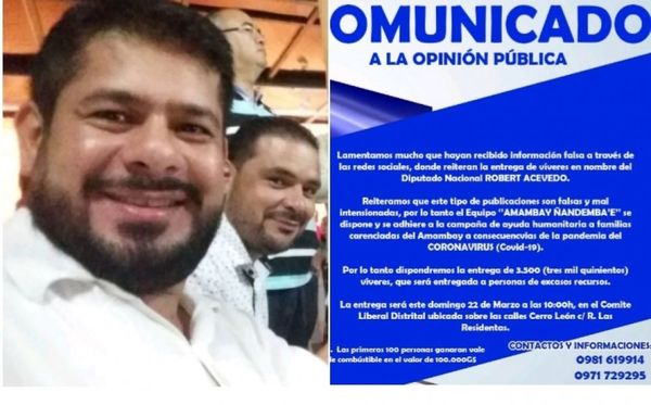 Coronavirus: Seccionalero de la Dinac juega con la necesidad de la gente de Pedro Juan