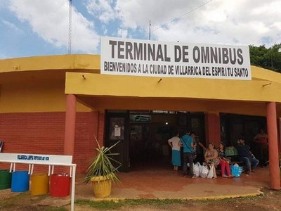 Ante avance del coronavirus, cierran Terminal de ómnibus de Villarrica 