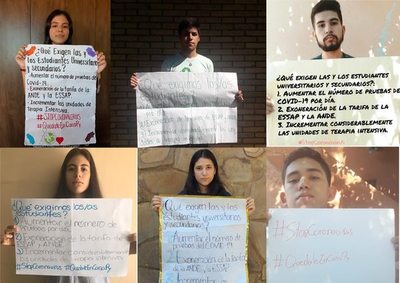 COVID-19: Estudiantes se unen para pedir exoneración de agua y luz - Nacionales - ABC Color