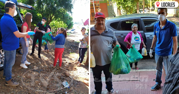 Rotary Club Encarnación entregó kits de víveres y elementos de limpieza a 200 familias