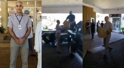 HOY / VIDEO | Mazzoleni "moja la camiseta": destacan gesto del ministro de Salud durante entrega de donaciones