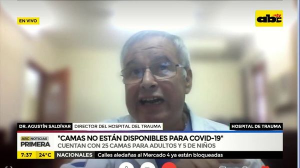 Camas no están disponibles para COVID19 - ABC Noticias - ABC Color