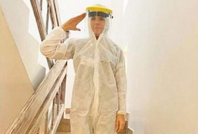 Esposa de diputado es criticada por usar traje especial en plena crisis
