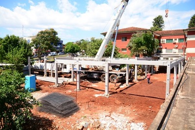 Montaje del pabellón sanitario avanza con rapidez en CDE