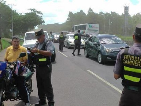 Caminera pescará irresponsables y se los entregará a la Policía