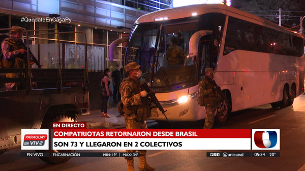 Compatriotas retornaron al país desde Brasil y cumplirán cuarentena en hotel