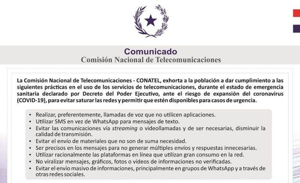 HOY / Alberto Ishibashi, coordinador del gabinete de la Conatel, sobre comunicado de Conatel, pidiendo una dosificación del uso de internet